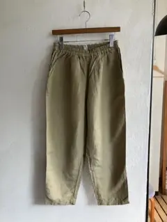 美品 KATO リネンレーヨン タック イージーパンツ