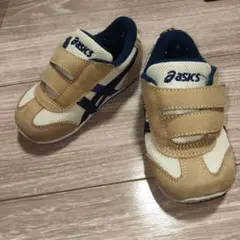 asics ベージュシューズ　14センチ