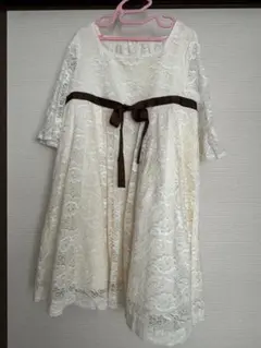 キャサリンコテージ　子供130cmドレス花柄総レースワンピース