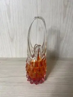 昭和レトロYamaguchi glass バスケットガラス