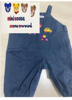 【最終値下げ】ミキハウス レア　レトロ　オーバーオール ロンパース　90