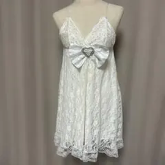 ホワイトレースミニワンピース