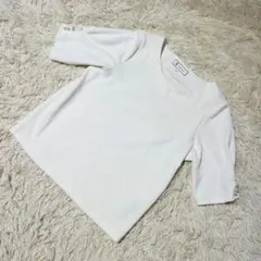 美品　ロペピクニック　半袖シャツ　半袖ブラウス　白　春服　トップス　レディース