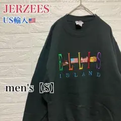 ●F955【US輸入】ジャージーズ スウェットシャツ ブラック系 メンズ【S】