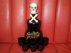 50'S★NAME YOUR POISON★スカル★デカンタ★ビンテージ★毒瓶 50'S☆NAME YOUR POISON☆スカル☆デカンタ☆セット☆ビンテージ