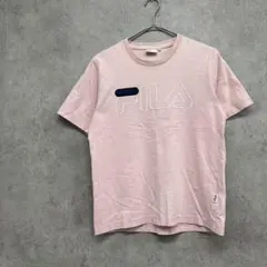 FILA フィラ　Tシャツ 刺繍ロゴ入り　ピンク　半袖　Mのサムネイル