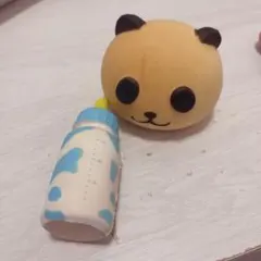 パンダと哺乳瓶 スクイーズ 2点セット