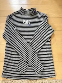 PEARLY GATES ストライプ タートルネックシャツ