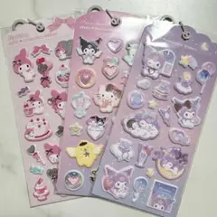 サンリオ　マイメロ　クロミ　ジュエルマシュマロステッカー