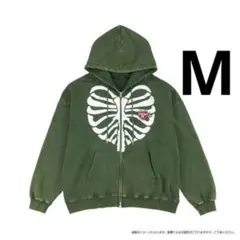 TREASUREフーディー パーカー PULSE ON カーキ