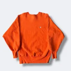レア USA製 チャンピオン champion リバースウィーブ オレンジ