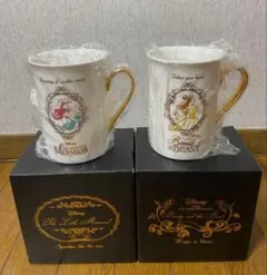 ディズニー アリエル ベル ゴールドマグカップ