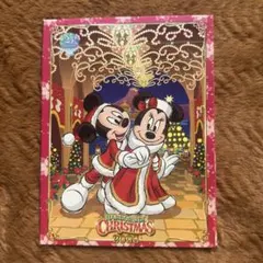 【美品】TDR 25周年 2008 クリスマス フォトファン ミキミニ 台紙