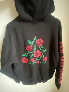 HUF 長袖パーカー　トライアングル 薔薇 バラ