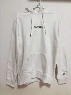 KANGOL ホワイト パーカー フード付き