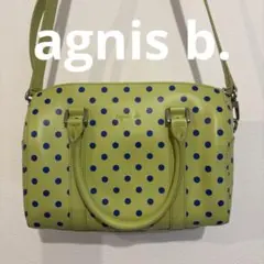 ★お値下げ中★agnis b. ドット柄ショルダーバッグ
