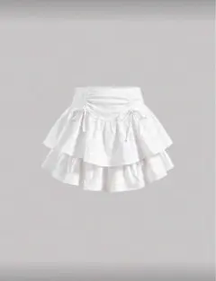 ミニスカート　白