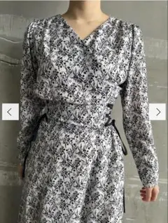 ラグナムーン フラワーサイドレースアップワンピース Mサイズ