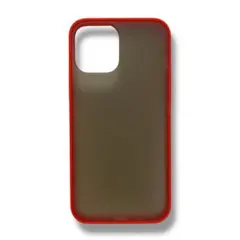 iPhone 12 Pro Max ケース スマホケース ブラック レッド