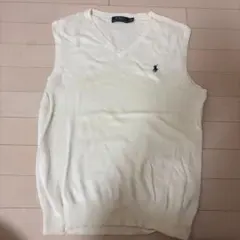 Polo Ralph Lauren Vネックニットベスト クリーム