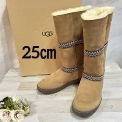 極美品✨UGGアグ2way厚底サンダンスリバイバルブーツシープスキン茶ムートン