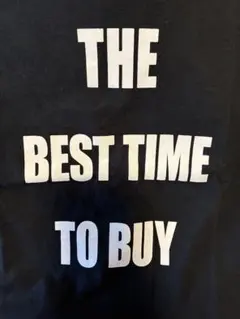 黒 半袖Tシャツ THE BEST TIME TO BUYのサムネイル