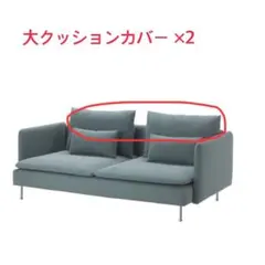 IKEA ソーデルハムン　クッションカバー　フィーンスタ　ターコイズのサムネイル