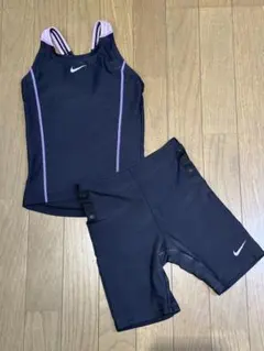 Nike 水着セット 黒・紫 130