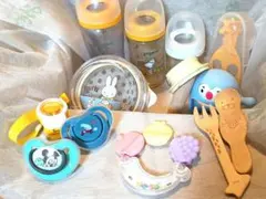 Pigeon 哺乳瓶3本セット スヌーピー ミッフィー離乳食セット