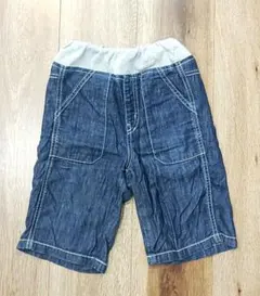エフオーキッズ取扱セレクトショップ購入　ハーフデニムパンツ　120