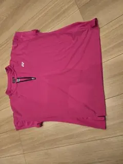 ピンクショートスリーブウェア（ジッパー付き）