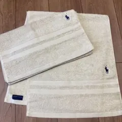 新品ラルフローレン フェイスタオル2枚セット　RalphLauren POLO