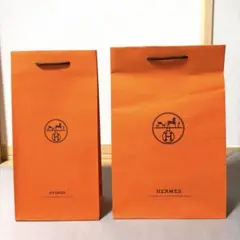 HERMES エルメス ショッパー 2枚セット サイズ違い 紙袋 おまけ付き