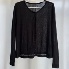 DAZY ブラック 長袖カーディガン