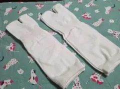 ホワイト 足袋型靴下 綿素材