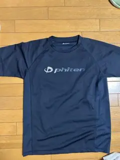 phiten ネイビー ラグランスリーブシャツ