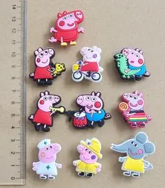 クロックス ジビッツ サンダルアクセサリ― Peppa Pig 10点セット