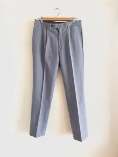 United Arrows スラックスパンツ ブルー 千鳥