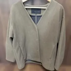 YECCA VECCA フリース　ノーカラージャケット used