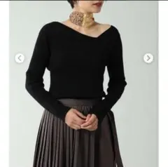 rosebud♡アシンメトリーリブニットのサムネイル
