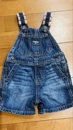 OshKosh デニムオーバーオール オシュコシュ つなぎ 短パン ハーフ美品
