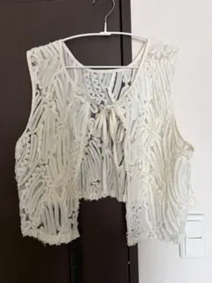 美品★ le colis前後2wayレースベスト