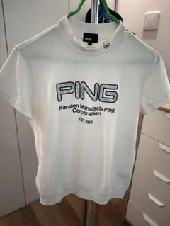 PING レディースピンPING 半袖シャツ白ホワイトハイネックLのサムネイル