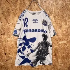 UMBROガンバ大阪12番パナソニック総柄GAMBAサッカーJリーグのサムネイル