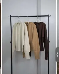 【限定出品】lawgy neck string knit