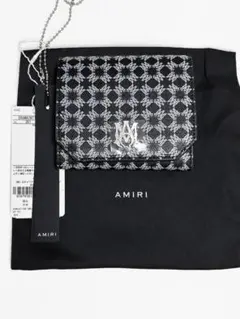 ラスト１【新品】AMIRI アミリ ストラップ付き 折り財布 ユニセックス 黒 ラスト1【新品】AMIRI アミリ ストラップ付き 折り財布 ユニセックス