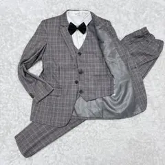 zz.luxi キッズフォーマル　170 卒服 5点セット チェック ベスト