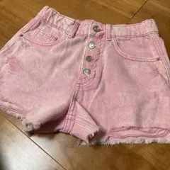 子供服　女の子　デニムショートパンツ　ダメージデニム　ZARA ザラキッズ
