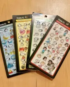 スヌーピー PEANUTS ボンボンドロップ シール 4枚セット