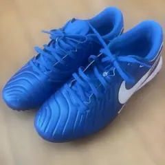 ティエンポ ジーノ レザー TF Nike Tiempo青/オレンジ - メルカリ